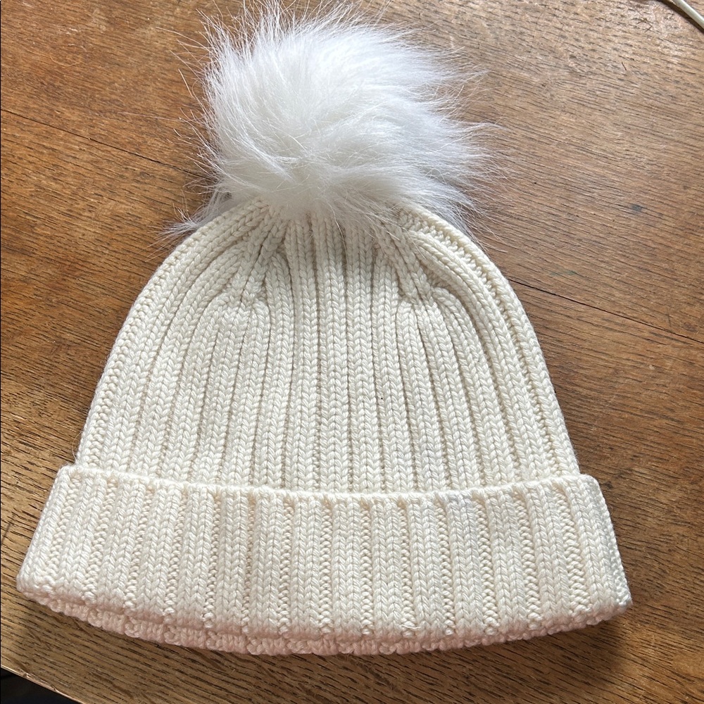 J. Crew Pom wool blend Beanie - New
